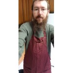 Choice Royal Blue Poly-Cotton Standard Bib Apron with 2 Pockets - 34 Choice Royal Blue Poly-Cotton Standard Bib Apron with 2 Pockets - 34