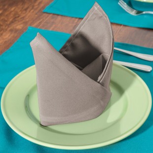 Intedge Beige 100% Polyester Cloth Napkins, 20 Intedge Beige 100% Polyester Cloth Napkins, 20