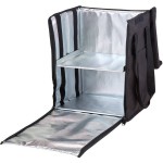 Cambro GBBP111417 Customizable Insulated Black Small GoBag® Delivery Backpack - 11