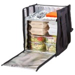 Cambro GBBP111417 Customizable Insulated Black Small GoBag® Delivery Backpack - 11
