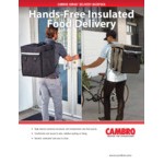 Cambro GBBP111417 Customizable Insulated Black Small GoBag® Delivery Backpack - 11