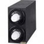 San Jamar C2952BK Sentry Black 2-Slot Vertical 8 - 44 oz. Countertop Cup Dispenser Cabinet
