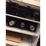 San Jamar C2952BK Sentry Black 2-Slot Vertical 8 - 44 oz. Countertop Cup Dispenser Cabinet