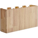 Acopa Wood 4-Section Horizontal Cup and Lid Organizer