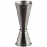 American Metalcraft JGB5 1 oz. & 2 oz. Black Brushed Stainless Steel Japanese Style Jigger