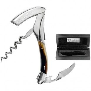 Laguiole En Aubrac Brown Horn Waiter's Corkscrew 3303 Laguiole En Aubrac Brown Horn Waiter's Corkscrew 3303