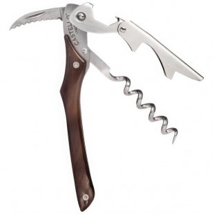 Franmara 3144 Castello Waiter's Corkscrew with Real Buffalo Horn Handle and Silver Gift Box