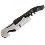 Franmara 5409-03 Duo-Lever Waiter's Corkscrew with Burgundy Enamel Handle and Smart-Kut Cutter