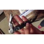 Franmara 5409-03 Duo-Lever Waiter's Corkscrew with Burgundy Enamel Handle and Smart-Kut Cutter