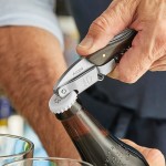 Acopa Flex Waiter's Corkscrew with Dark Wood Handle