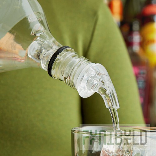 Choice 1.25 oz. 3-Ball Measured Liquor Pourer with No Collar - 12/Pack