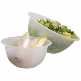 Schneider 2.5 Qt. Polypropylene Hemispherical Mixing Bowl with Flat Bottom 116452