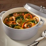 Spring USA Ironlite 7.2 Qt. Gray Non-Stick Round Casserole Dish with Cover 8658-9/28