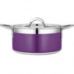 Bon Chef Country French X 3.28 Qt. Yellow Stainless Steel Pot - 71301-CF2-Y