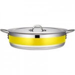Bon Chef Country French X 3.28 Qt. Yellow Stainless Steel Pot - 71301-CF2-Y