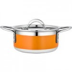 Bon Chef Country French X 3.28 Qt. Yellow Stainless Steel Pot - 71301-CF2-Y