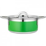 Bon Chef Country French X 3.28 Qt. Yellow Stainless Steel Pot - 71301-CF2-Y