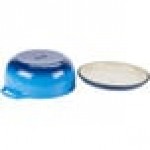 Lodge EC7D33 7.5 Qt. Caribbean Blue Enameled Cast Iron Dutch Oven
