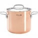 de Buyer Prima Matera 6 Qt. Induction Ready Copper Stock Pot with Cover 6244.20