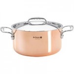 de Buyer Prima Matera 6 Qt. Induction Ready Copper Stock Pot with Cover 6244.20