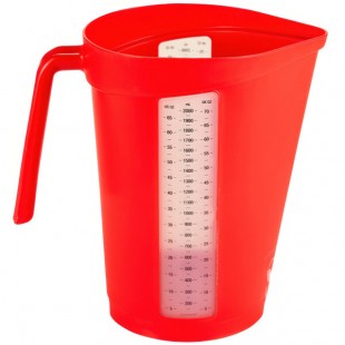 Vikan 2 Liter Red Polypropylene Measuring Jug 60004 Vikan 2 Liter Red Polypropylene Measuring Jug 60004