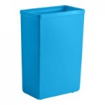 Baker's Lane 21 Gallon / 335 Cup Allergen-Free White Slant Top Mobile Ingredient Storage Bin with Sliding Lid & Scoop
