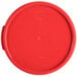 Carlisle 6 and 8 Qt. Red Round Polypropylene Food Storage Container Lid