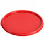 Carlisle 6 and 8 Qt. Red Round Polypropylene Food Storage Container Lid