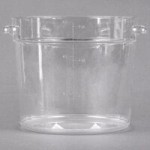 Carlisle 6 and 8 Qt. Red Round Polypropylene Food Storage Container Lid