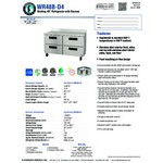 Hoshizaki Steelheart B Series WR48B-D4 48 Hoshizaki Steelheart B Series WR48B-D4 48