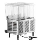 Vollrath VBBE3-37-S Triple 5.28 Gallon Bowl Refrigerated Beverage Dispenser with Stirring Paddle Circulation - 115V