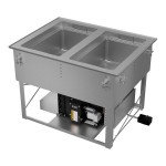 Vollrath FC-HCF-02120 Two Well Modular Drop-In Hot / Cold / Freeze Food Well with Manual Manifold Drain - 120V Vollrath FC-HCF-02120 Two Well Modular Drop-In Hot / Cold / Freeze Food Well with Manual Manifold Drain - 120V