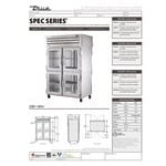 True STG2RPT-4HG-2S-HC Spec Series 52 5/8 True STG2RPT-4HG-2S-HC Spec Series 52 5/8