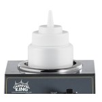 Carnival King Single 32 oz. Sauce / Topping Bottle Warmer with 6 Squeeze Bottles - 200W, 120V