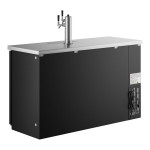Avantco UDD-2-HC Triple Tap Kegerator Beer Dispenser - Black, (2) 1/2 Keg Capacity