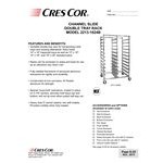 Cres Cor 2213-1824B 24 - 48 Pan End Load Double Aluminum Bun / Sheet Pan Rack - Assembled Cres Cor 2213-1824B 24 - 48 Pan End Load Double Aluminum Bun / Sheet Pan Rack - Assembled