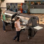 Cambro VBRHD5110 Black 5' Versa Food / Salad Bar with Heavy-Duty Casters Cambro VBRHD5110 Black 5' Versa Food / Salad Bar with Heavy-Duty Casters
