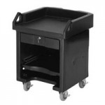 Cambro VBRHD5110 Black 5' Versa Food / Salad Bar with Heavy-Duty Casters Cambro VBRHD5110 Black 5' Versa Food / Salad Bar with Heavy-Duty Casters