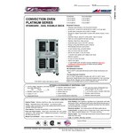Southbend PCG140S/SD Platinum Series 5-Shelf Double Deck Full Size Standard Natural Gas Convection Oven - 140,000 BTU Southbend PCG140S/SD Platinum Series 5-Shelf Double Deck Full Size Standard Natural Gas Convection Oven - 140,000 BTU