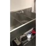 Eagle Group 2460-3-16/4 Three Compartment Stainless Steel Commercial Sink without Drainboard - 61 3/8 Eagle Group 2460-3-16/4 Three Compartment Stainless Steel Commercial Sink without Drainboard - 61 3/8