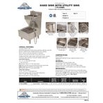 Advance Tabco 7-PS-COMBO Hand Sink / Utility Sink with Faucet and Pot Filler
