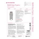 Frymaster MJ240 Liquid Propane 2 Unit 80 lb. Floor Fryer with Millivolt Controls - 220,000 BTU Frymaster MJ240 Liquid Propane 2 Unit 80 lb. Floor Fryer with Millivolt Controls - 220,000 BTU