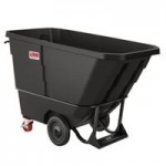 Suncast RMTTHD200D 2 Cubic Yard Black Heavy-Duty Tilt Truck / Trash Cart (2300 lb.)