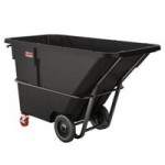Suncast RMTTHD200D 2 Cubic Yard Black Heavy-Duty Tilt Truck / Trash Cart (2300 lb.)