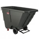 Suncast RMTTHD200D 2 Cubic Yard Black Heavy-Duty Tilt Truck / Trash Cart (2300 lb.)