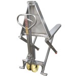 Wesco Industrial Products 272859 2,200 lb. Stainless Steel Manual Telescoping High Lift Pallet Truck