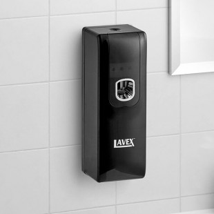 Lavex 7.25 oz. Black Metered Aerosol Air Freshener System