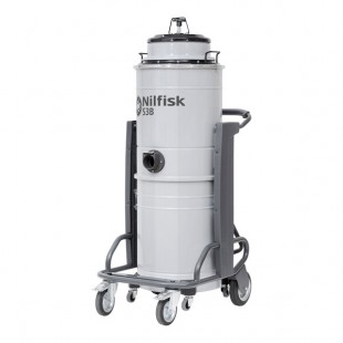 Nilfisk S3BN1 L100 FM 26 Gallon Steel Single-Phase 3-Motor Industrial Wet / Dry Vacuum - 120V