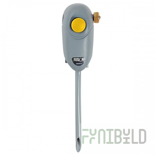 Dema Fusion One Manual Bottle Filling Chemical Dispenser with Action Gap and Yellow Push Button - 1.0 GPM