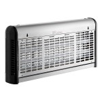 Lavex Zap N Trap Stainless Steel Indoor Insect Trap / Bug Zapper with 3000 sq. ft. Coverage - 120V, 80W